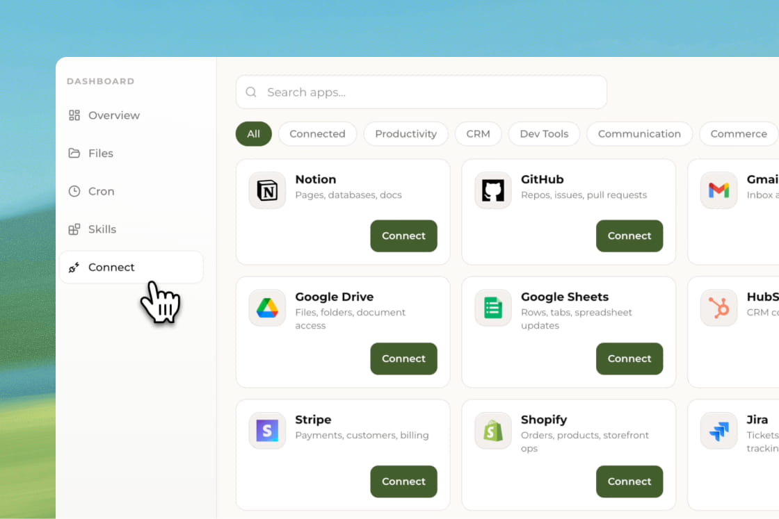 Connect your tools