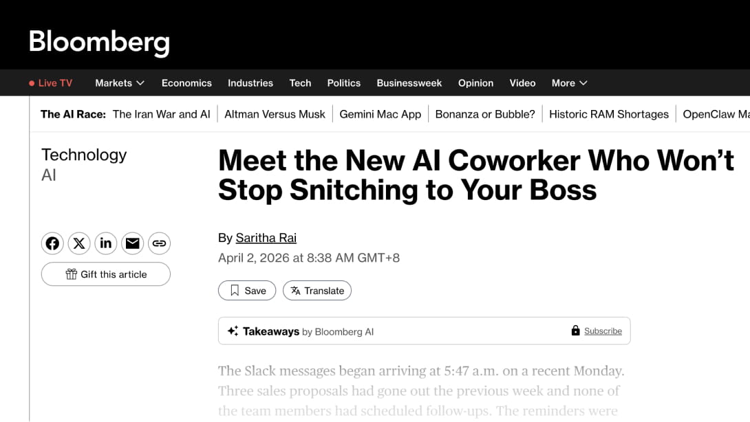 Bloomberg article cover